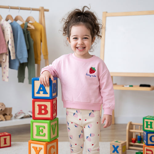BerryCute Kaşkorse Taytlı Sweat Takım