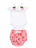 Cherry Romper Takım